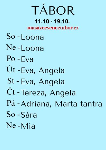 EVA,23h,PO-ČT 20-23.10.